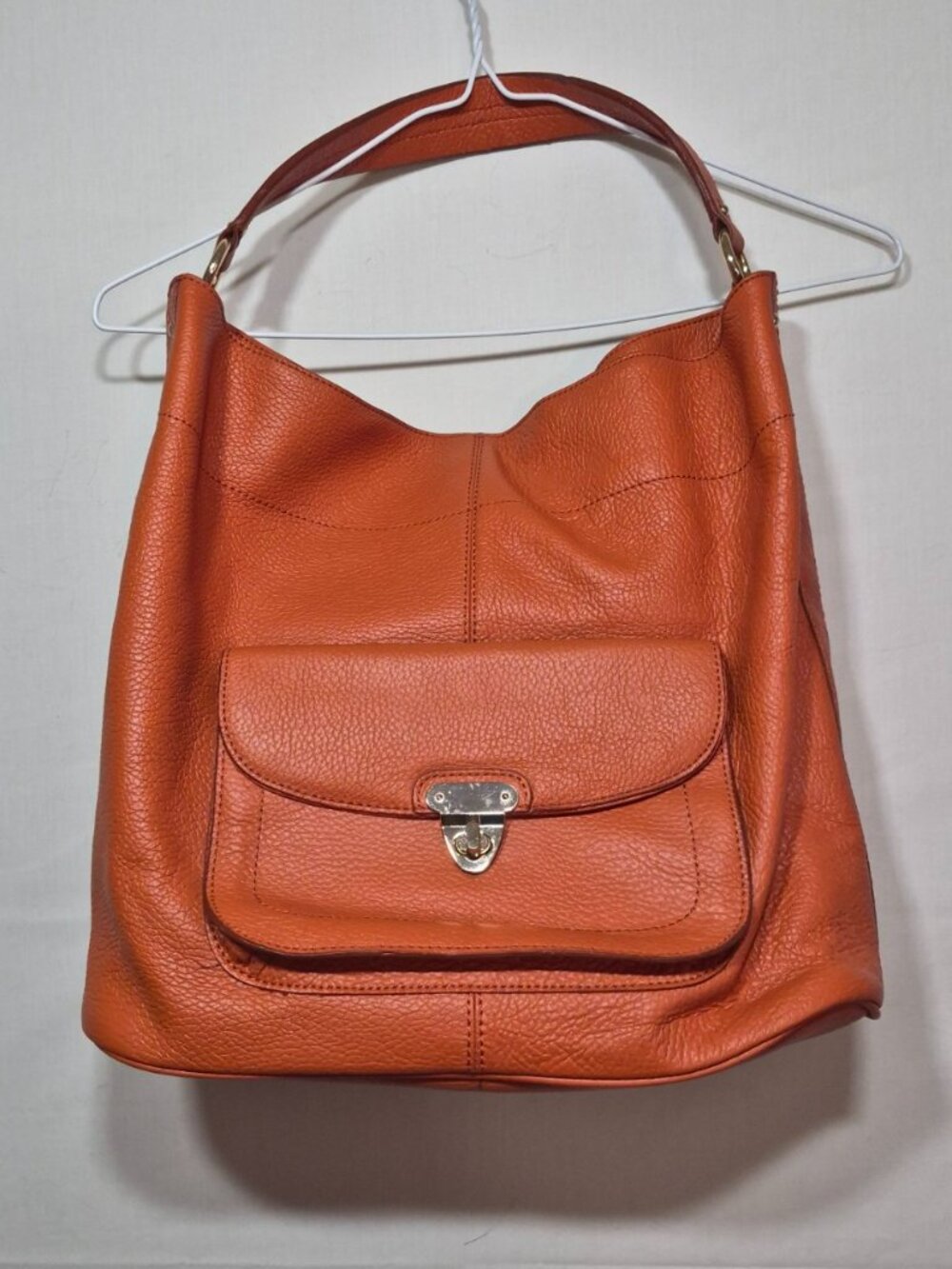 Banana Republic Melissa Leather Hobo Bag in Orange